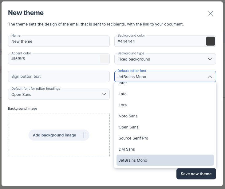 JetBrains Mono est désormais disponible comme police