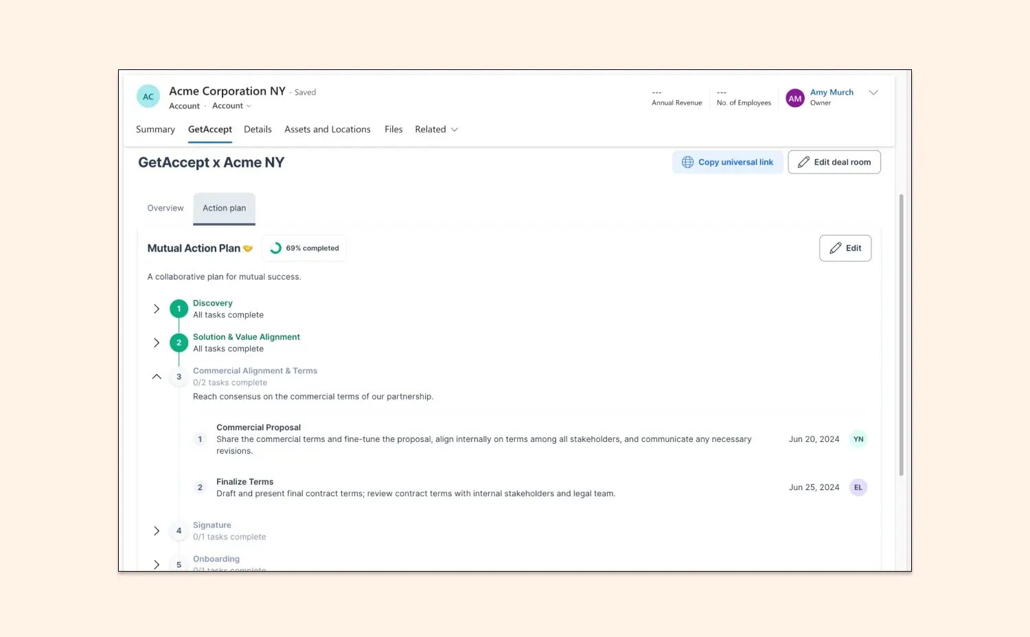 Consultez vos Mutual Action Plan dans MS Dynamics